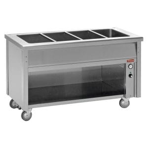 Bain-marie element på öppet skåp 3 GN 1/1