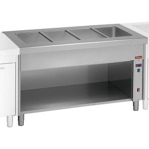 Bain Marie på öppet skåp 6x GN 1/1