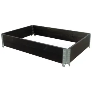 Pallkrage halvpall 800x600xh200  mm svart