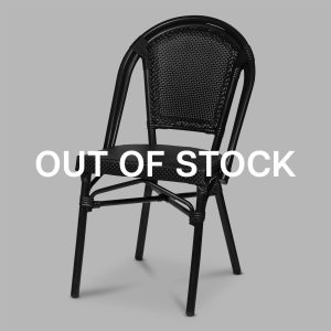 Paris stol, svart texteline