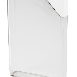 Vattenflaska platt, vit