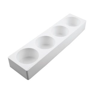 Silikonform rund Ø80/h45 mm 4 fig