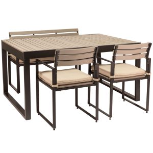 Ebby Matställ | 4-delad – Antracit + Naudi växthållare