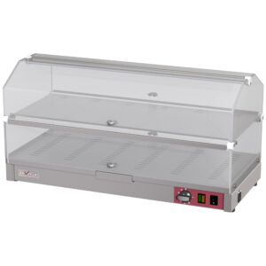 Bänkskiva uppvärmd vitrin, 2 nivåer L800mm